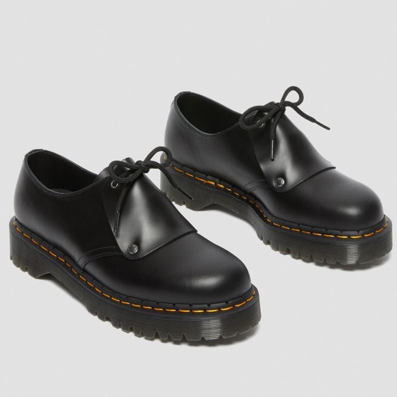 🖤DR MARTENS BLACK BEX BRANDO LEATHER OXFORD SHOES NIB🖤 - Picture 3 of 10